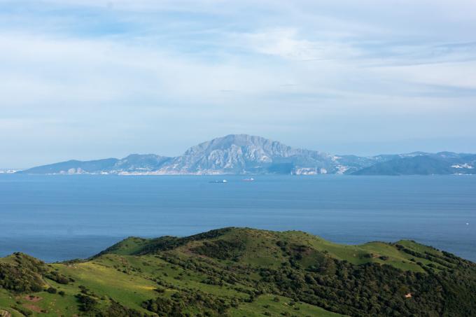 Le continent africain vu depuis Tarifa en Espagne