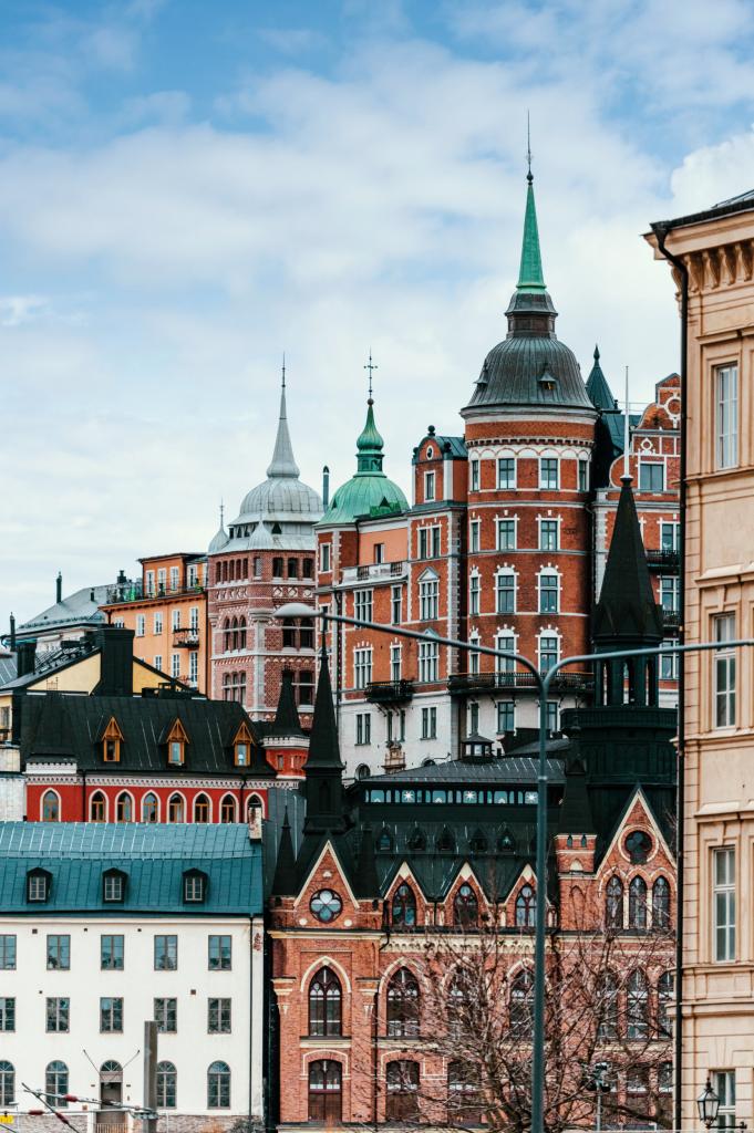 in Stockholm is het gezellig kerst vieren in de winter