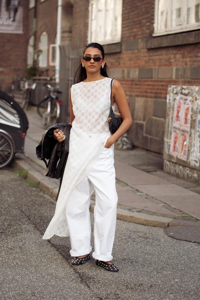 hittebestendige outfits wit