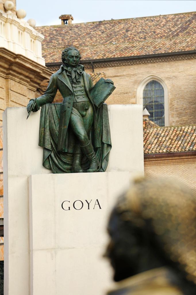 Standbeeld van Goya in Zaragoza