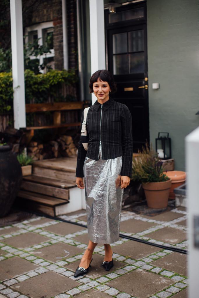 metallic rok feestoutfits doordragen in januari