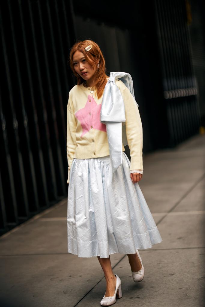 strik lolita zijde pastelblauw