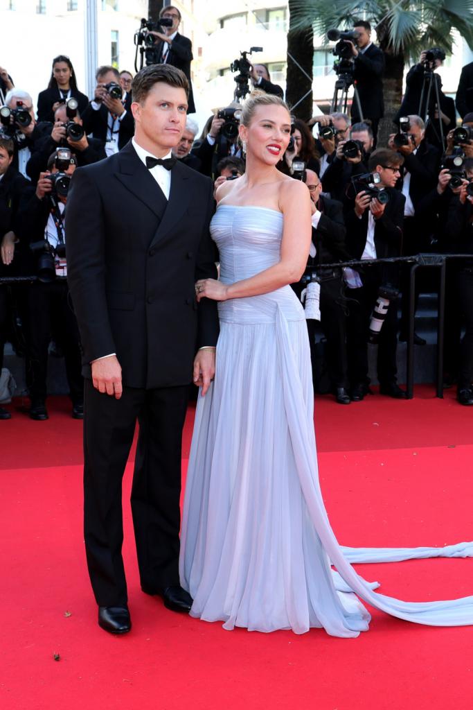 scarlett johansson en partner Colin Jost koppels in cannes