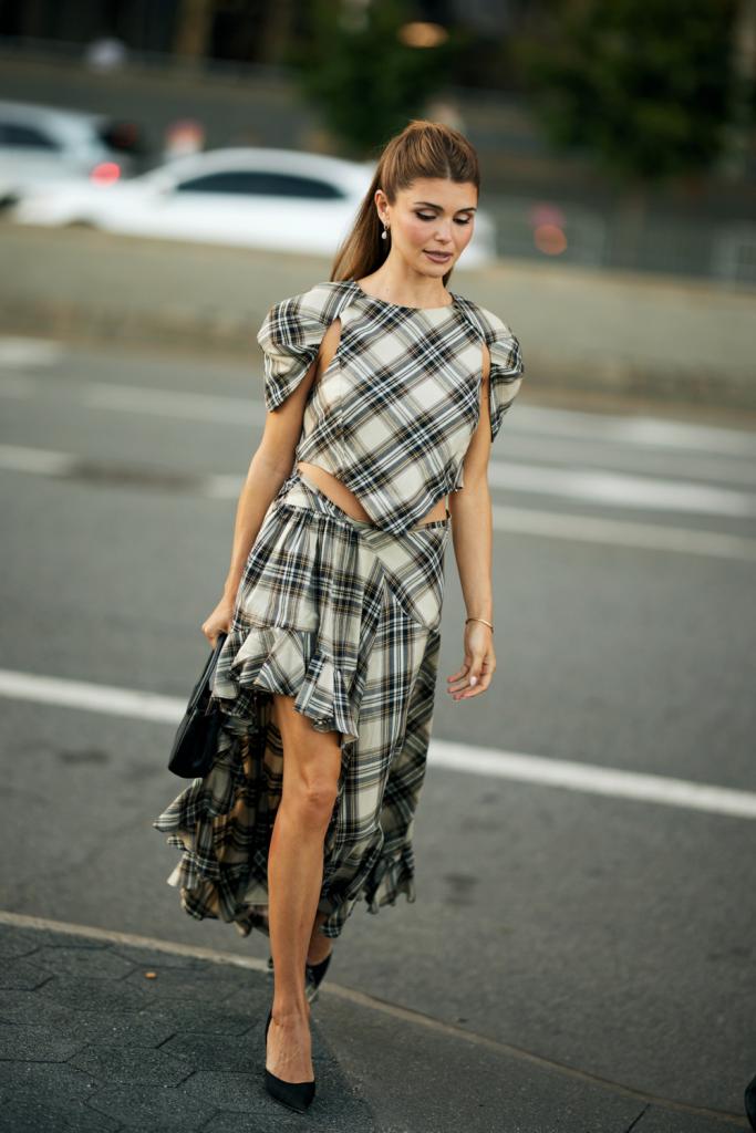 gruny ruitjes streetstyle NYFW