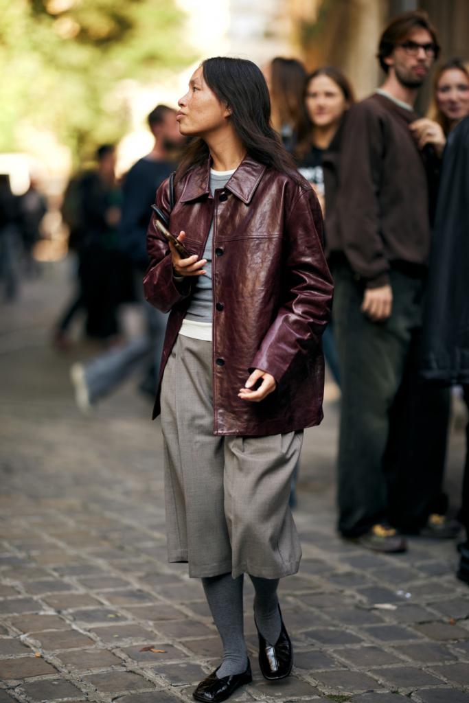 Paris fashion week tailored bermuda