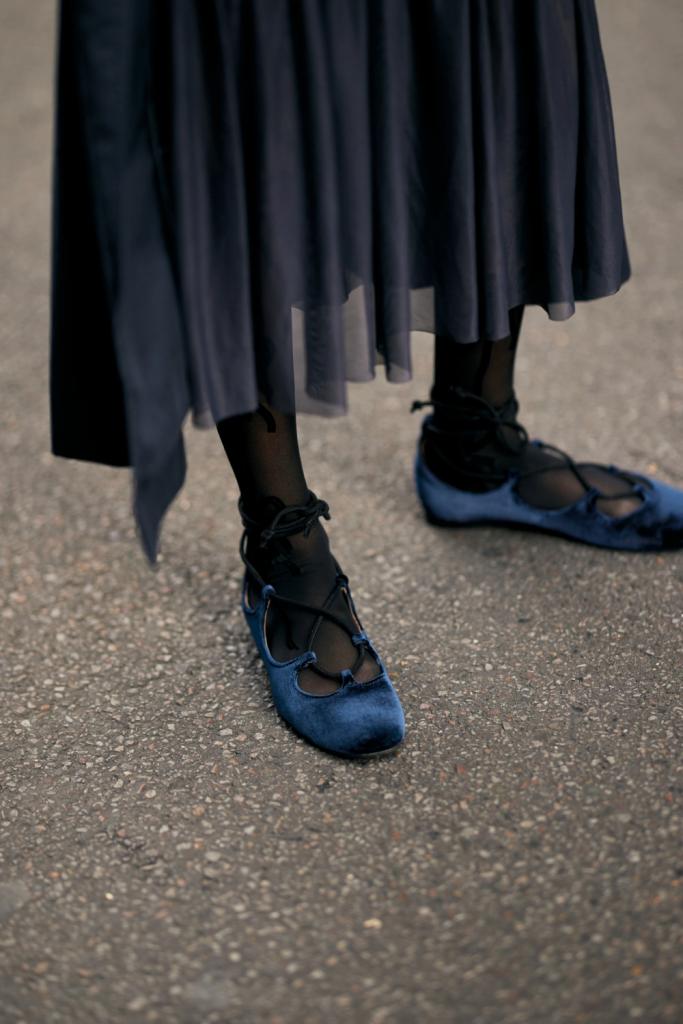 fluwelen sneakerina's donkerblauw