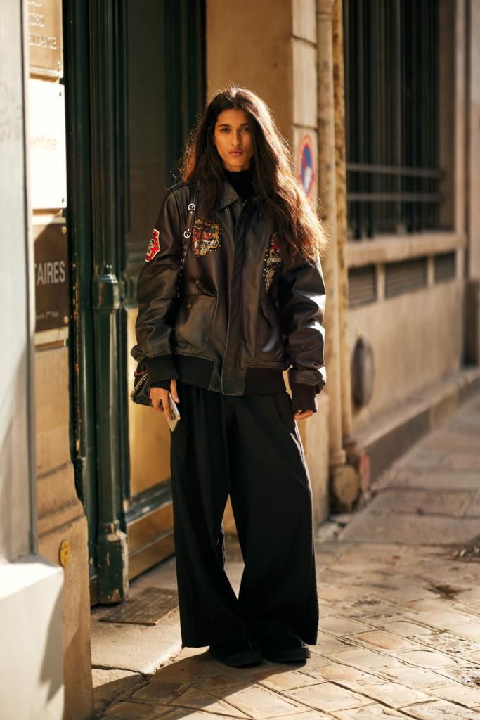 chocoladebruine bomberjas