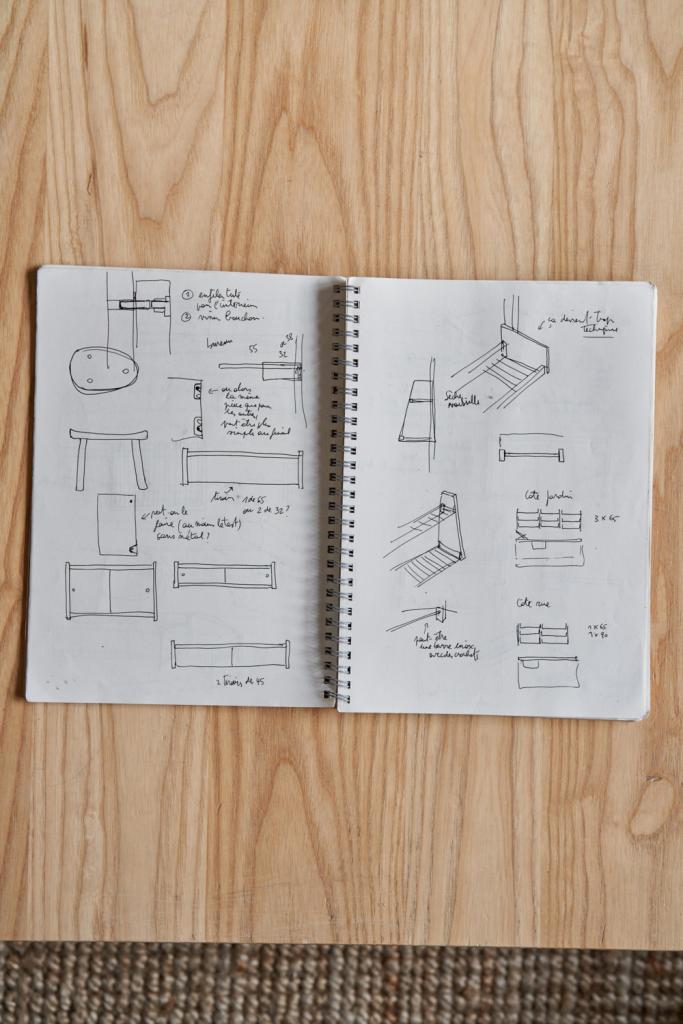Een schetsboek van Marina Bautier