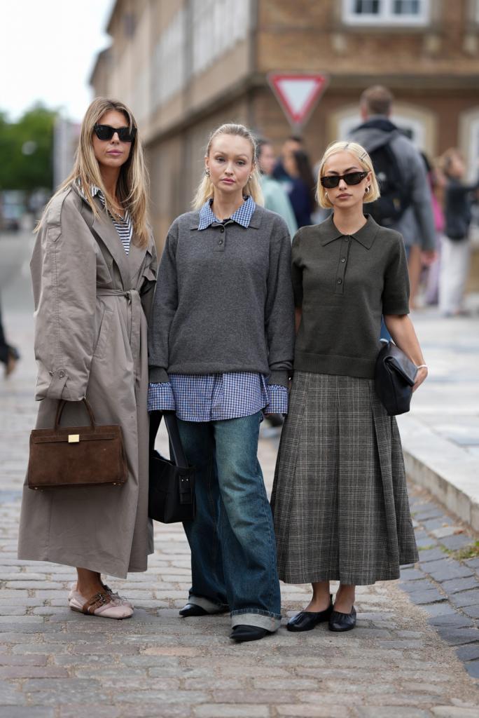 lange pleated rokken met ruitjes voor de herfst