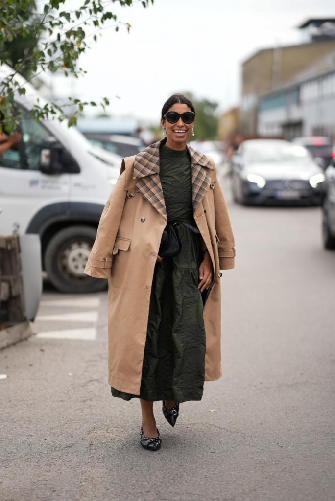 trenchcoat met ruitjes