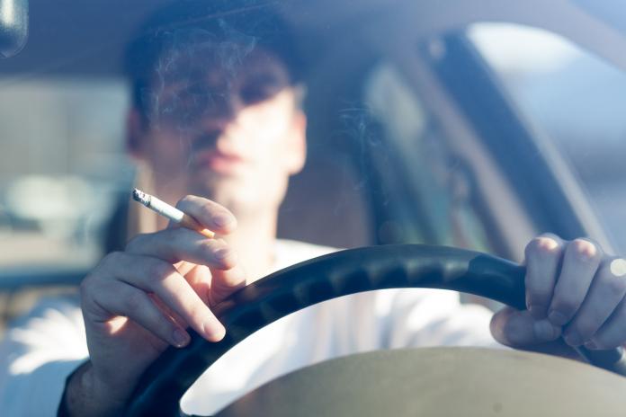 smoking and driving