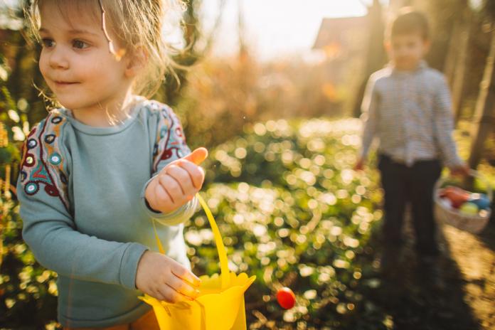 Collecting Easter eggs