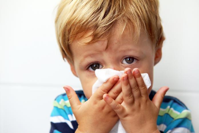 Blowing nose