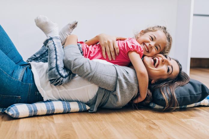 Mother and daughter - love and happiness