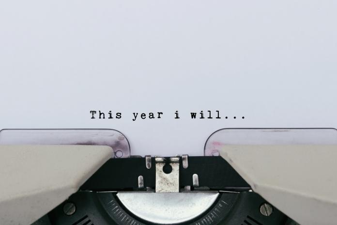 This year i will text on a vintage typewriter