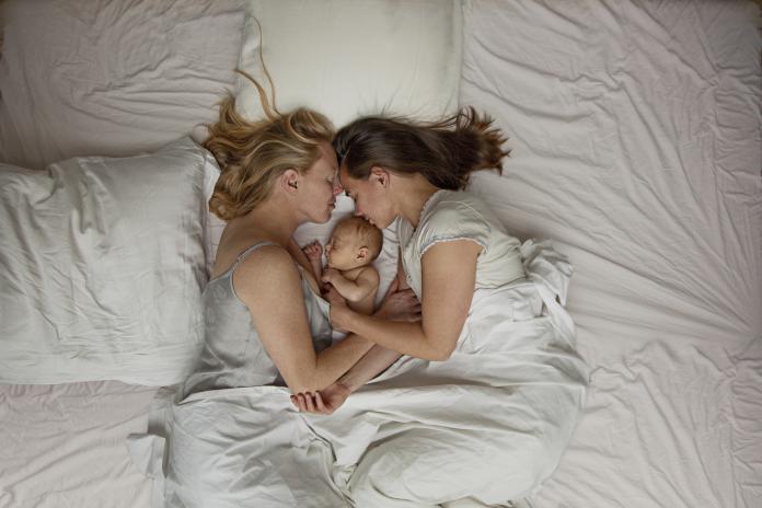 Lesbian couple with baby boy Spermadonor