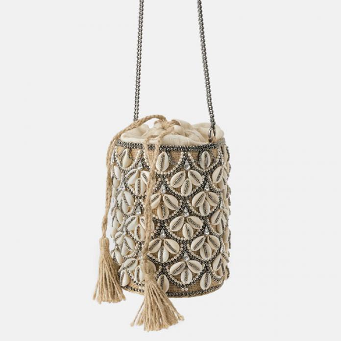 zara sac coquillage