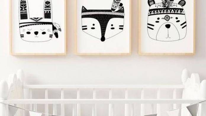 Pinspiration: une chambre monochrome pour votre bébé