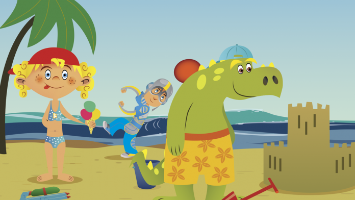 kaatje op het strand