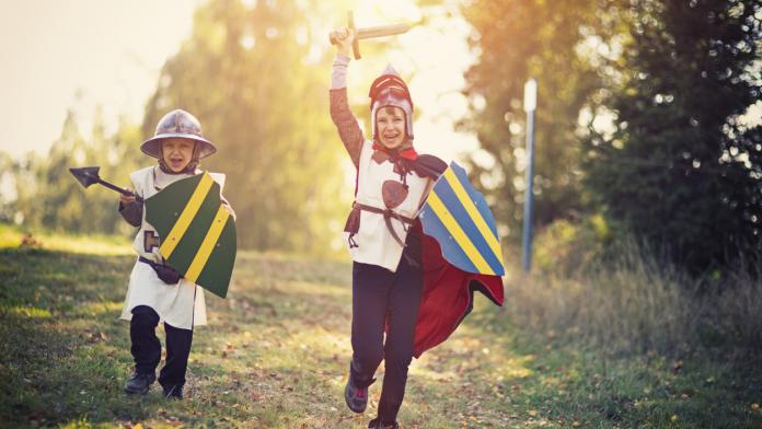 Litte knights charging