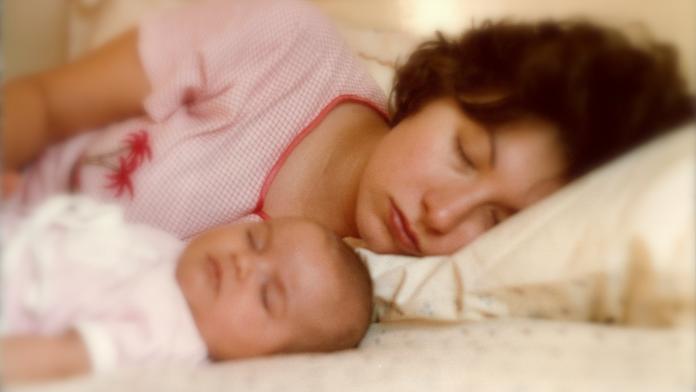 Mother and daughter Exhausted