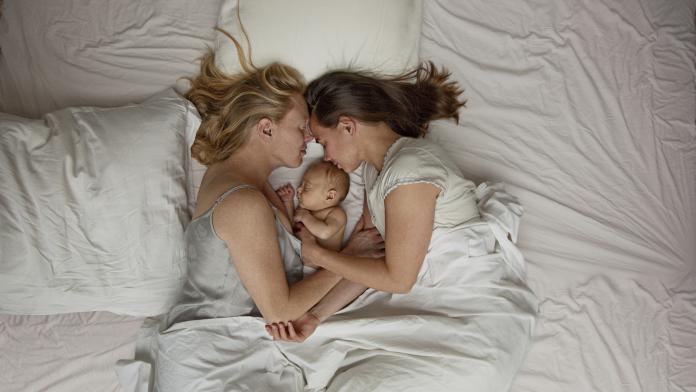 Lesbian couple with baby boy Spermadonor