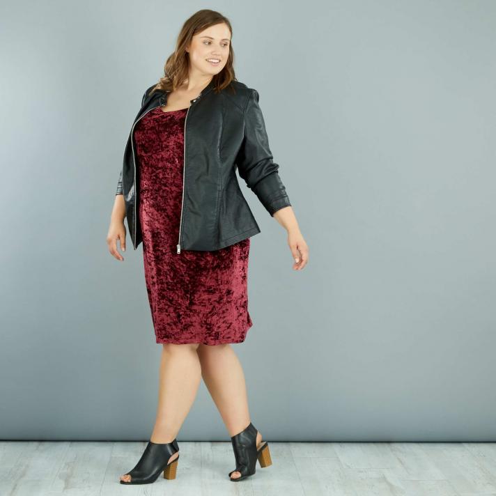 La slip dress en velours