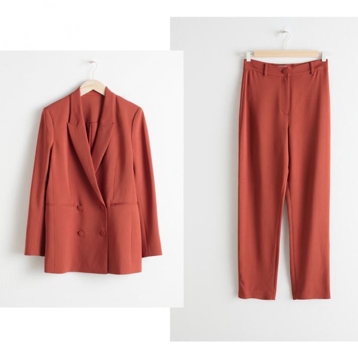 Tailleur couleur saumon & Other Stories