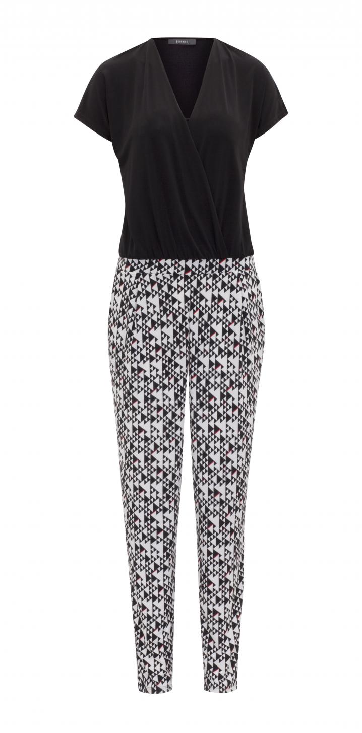 Jumpsuit in zwart-wit met Aztekenprint, € 49,99
