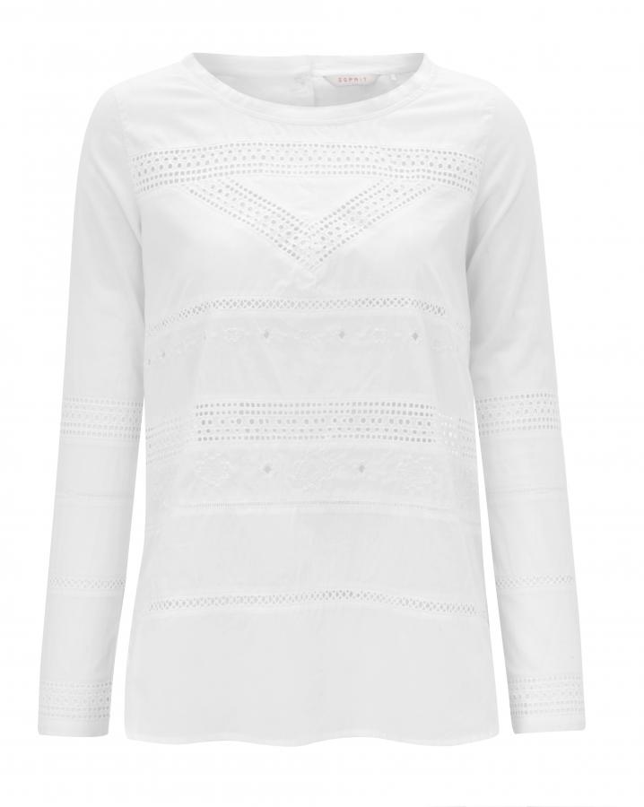 Witte bloes met borduurwerk, € 39,99