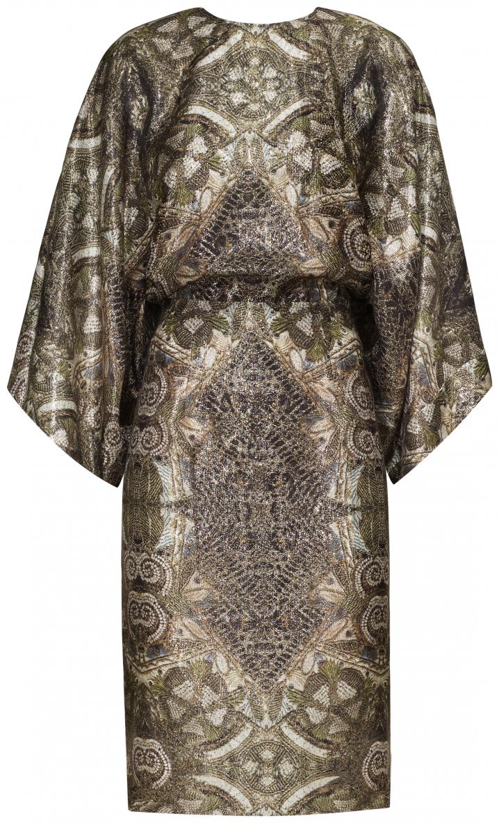 Robe kimono, imprimé baroque