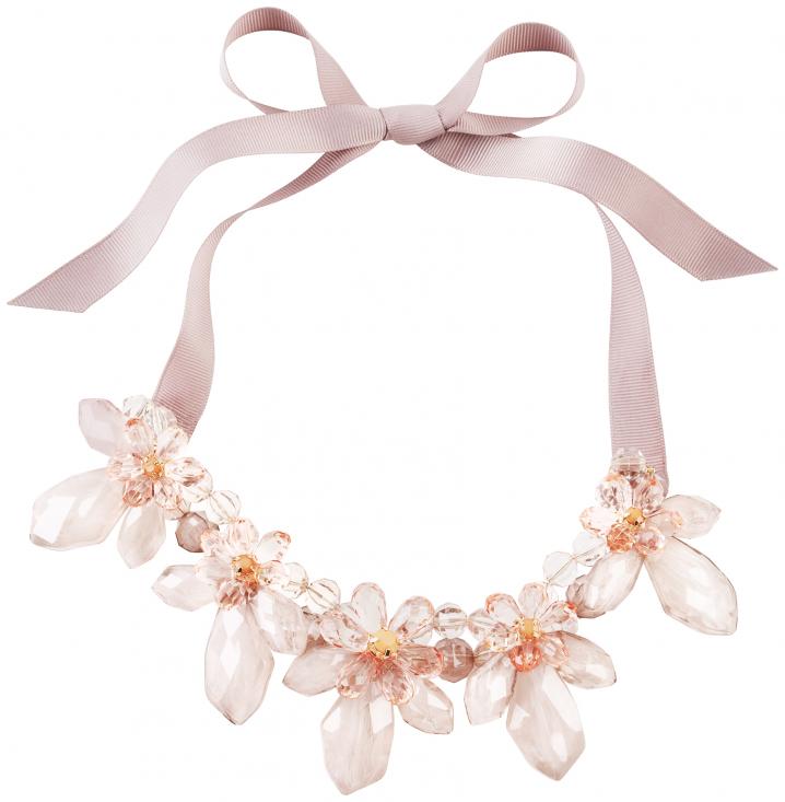 Statement necklace met bloemen - € 24,95 - H&M.