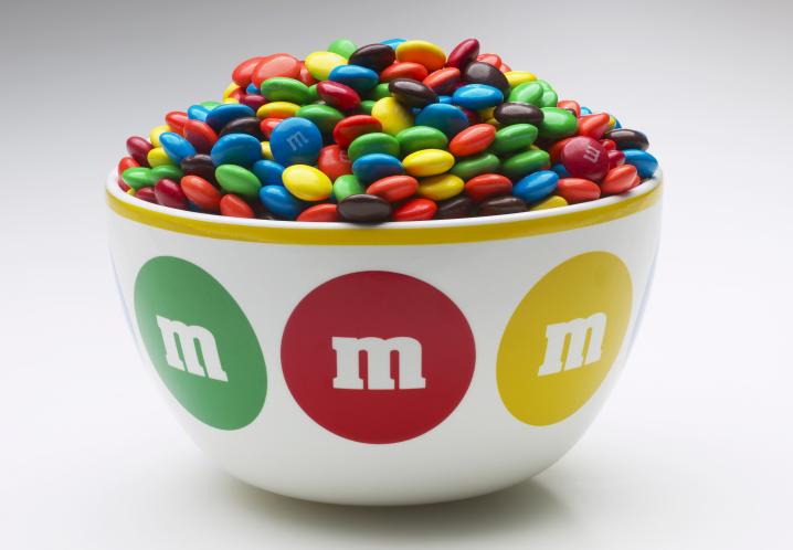 100 g M&M met nootjes = 506 kcal