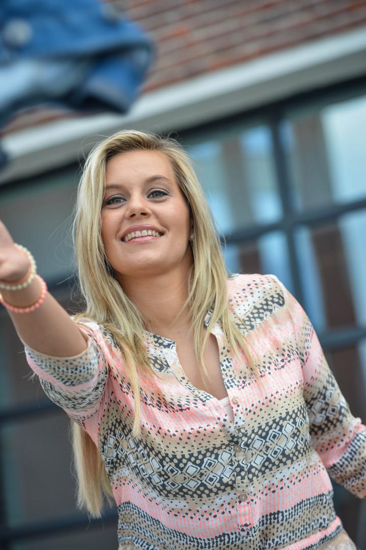 Lezeres Stephanie in actie