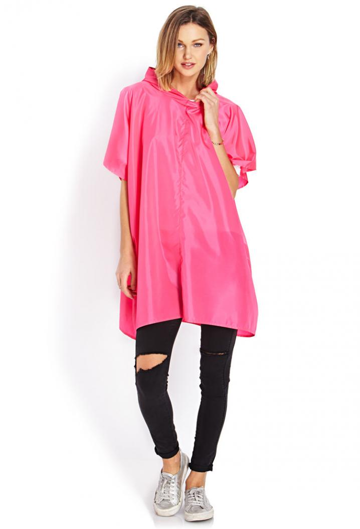 Roze poncho - € 10,75 – Forever 21