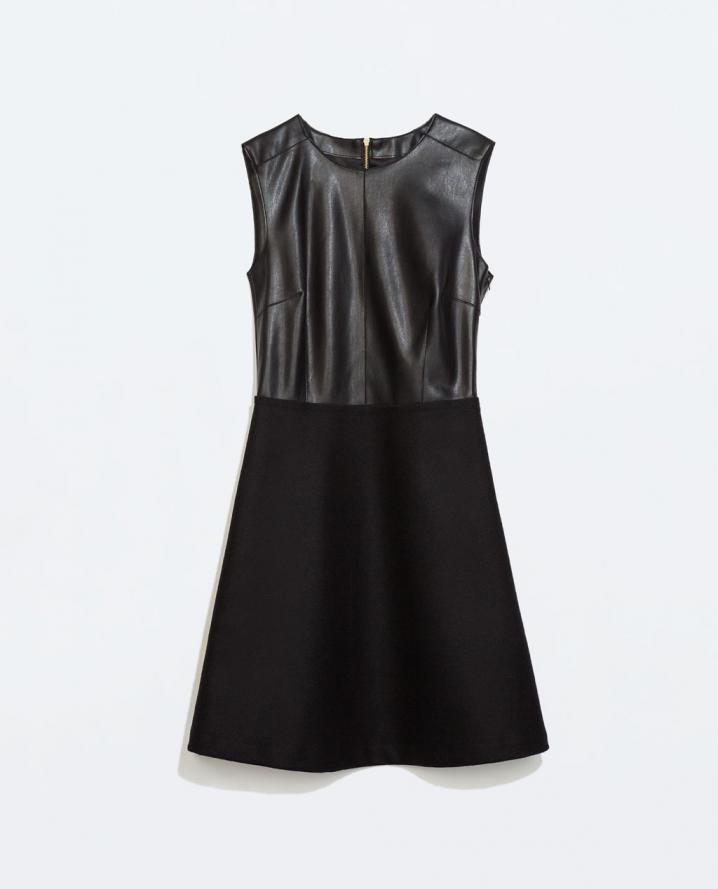 Robe noire Zara, 49,95 euros