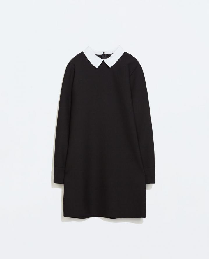 Robe noire Zara, 49,95 euros