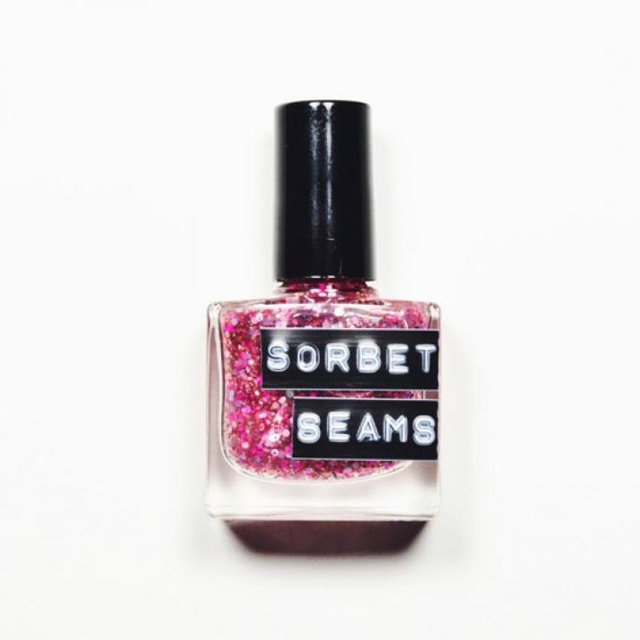 Topcoat met glitter