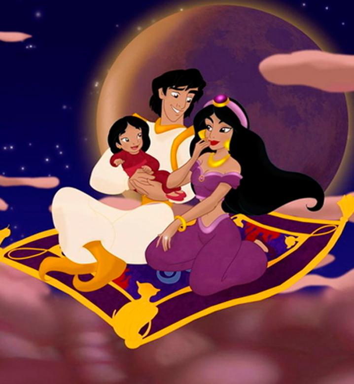 La famille d'Aladdin et Jasmine