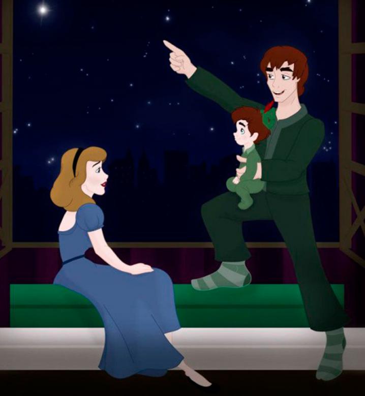 Peter Pan en gezin
