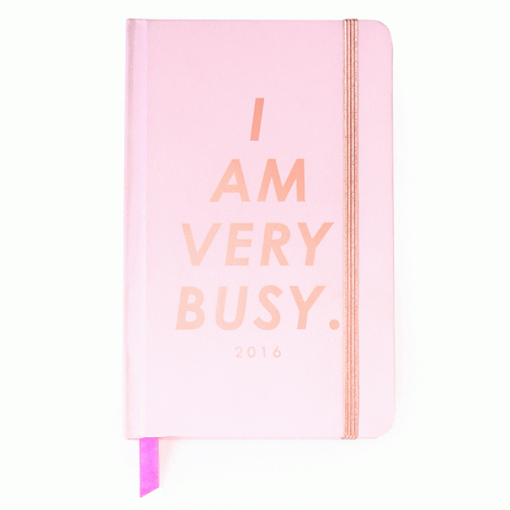 'I am very busy' agenda