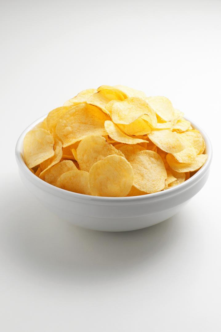 100 g de chips = 518 kcal