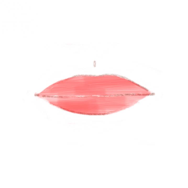 Lippen met een ongedefinieerde cupidoboog