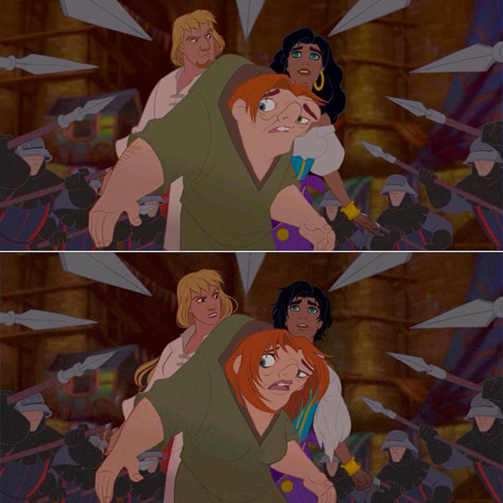 Phoebus, Quasimodo en Esmeralda