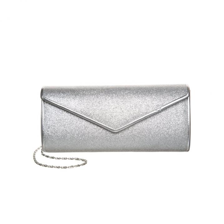 Zilveren clutch