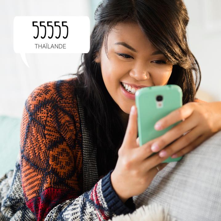 Le rire par SMS à travers le monde