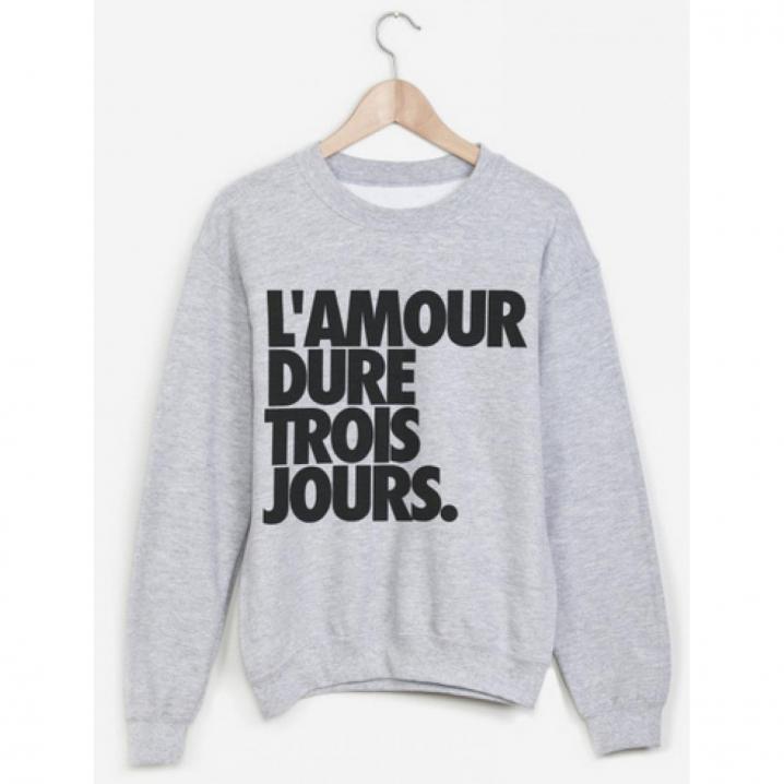 Un sweat à message