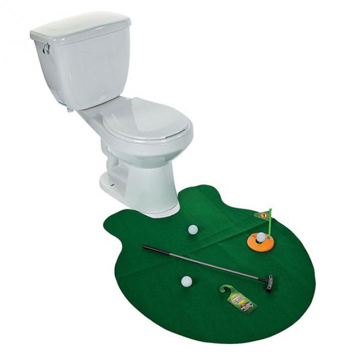 Golfterrein voor je toilet