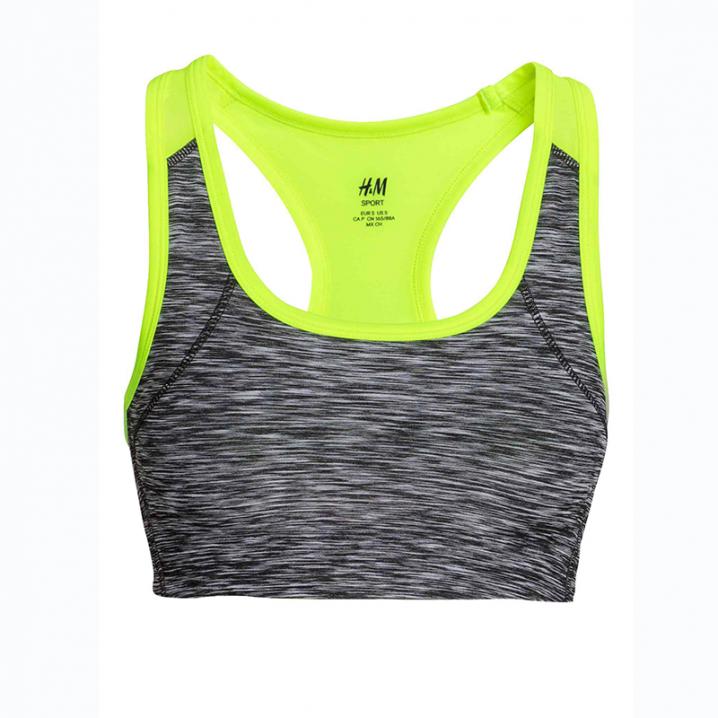 Brassière gris foncé chiné