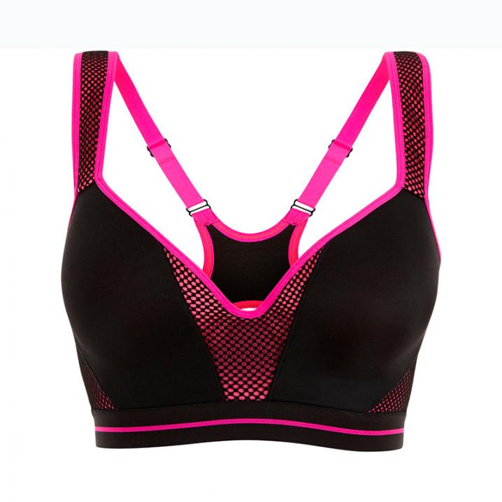 Brassière bicolore avec armature